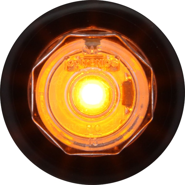 Optronics 1-Led 3/4in. Clear Lens Yellow Non Directional Marker/Clearance Light Kit MCL10ACKPG - main